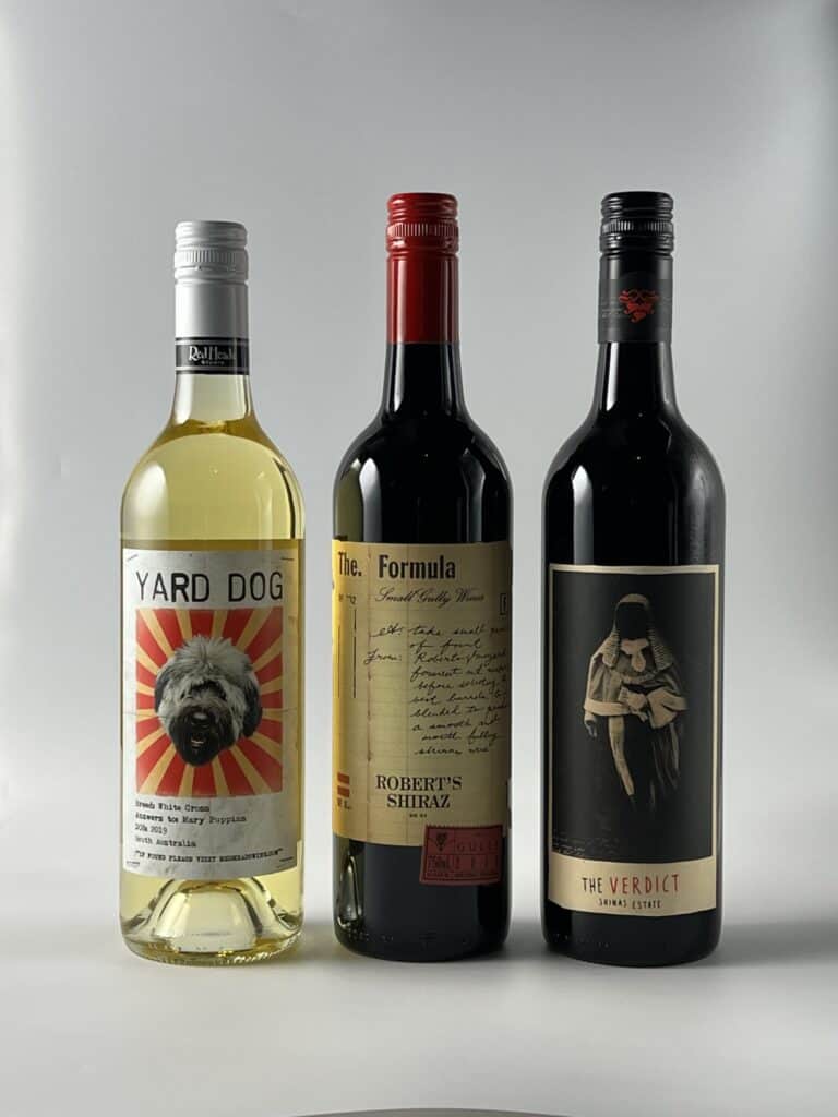 Hyde Park Fine Wines photo of three bottles of wine from South Africa.