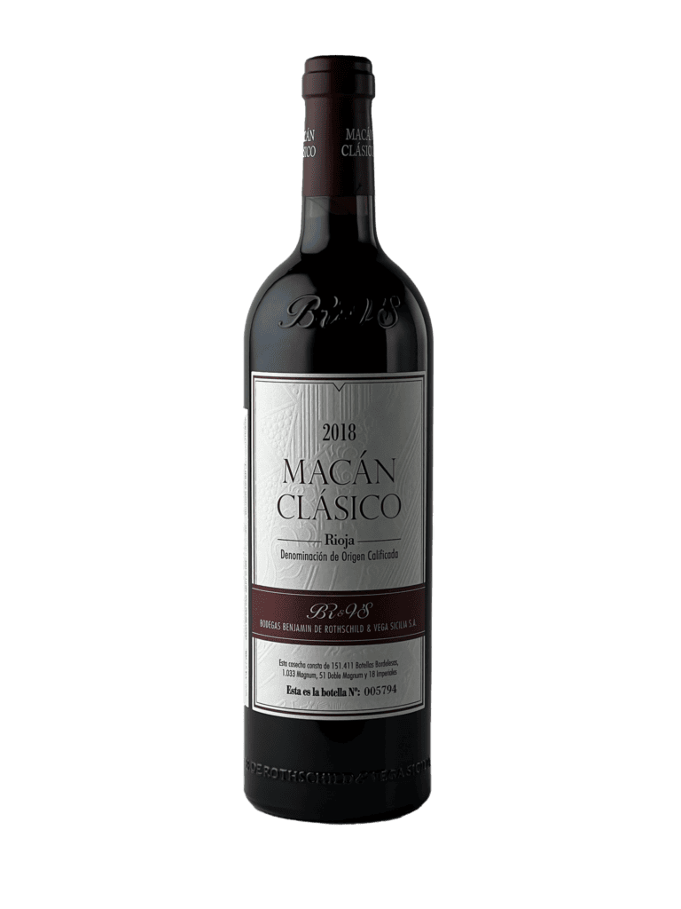 Hyde Park Fine Wines photo of Bodegas Benjamin de Rothschild and Vega Sicilia Macan Clasico Rioja (2018)
