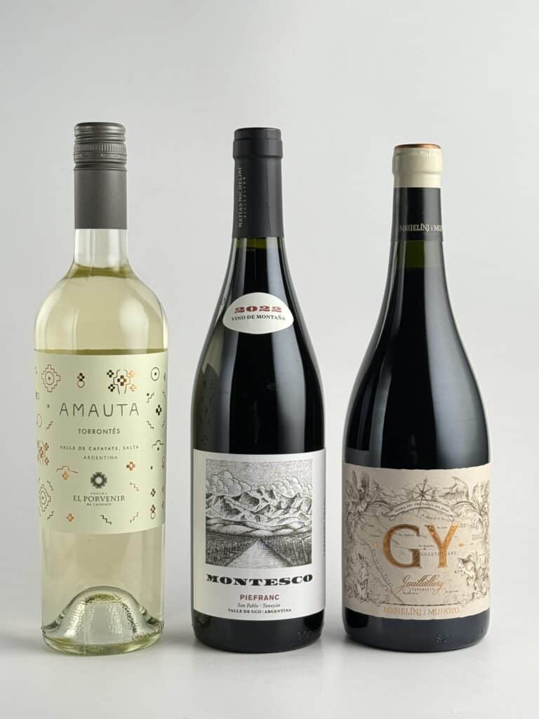 Wine Club Prev Picks 1 Hyde Park Fine Wines photo of three bottles of wine from Argentina